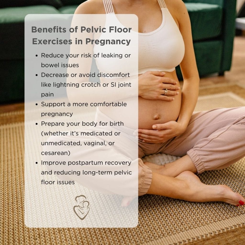 Graphic: Pelvic Floor Exercises in Pregnancy