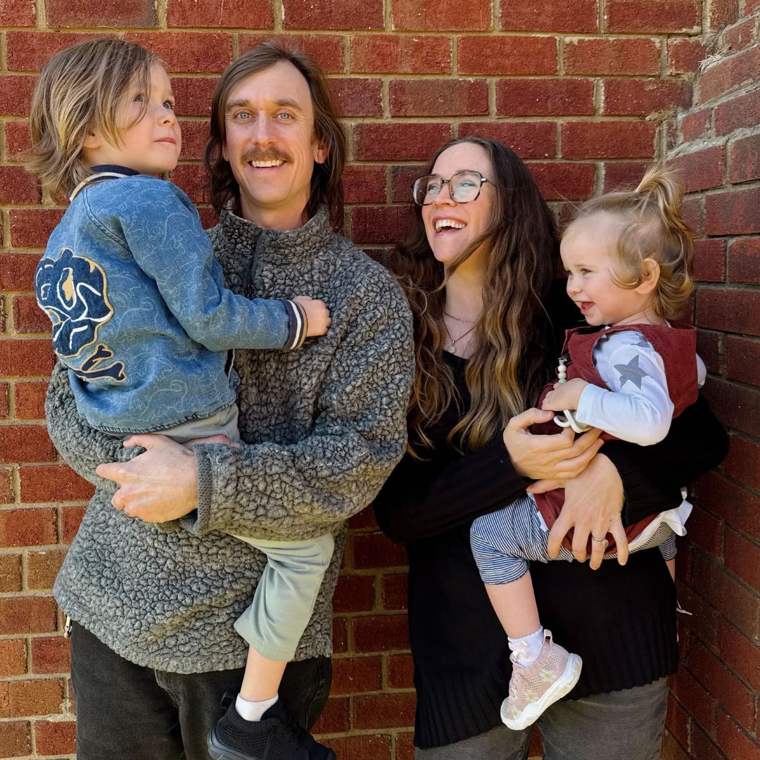 A family photo of Allie Cottrell's family, Administrative Assistant at Haven Birth and Wellness.